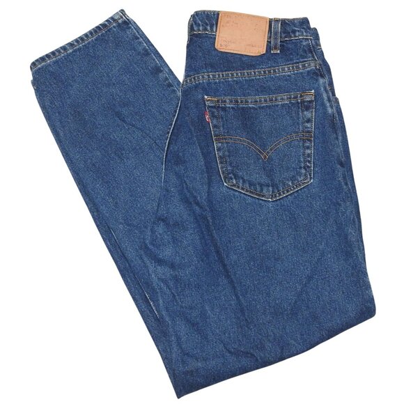 Vintage Levi 560 Loose Fit Tapered Leg 34X32 Denim Blue Jeans Made in USA - Picture 1 of 13